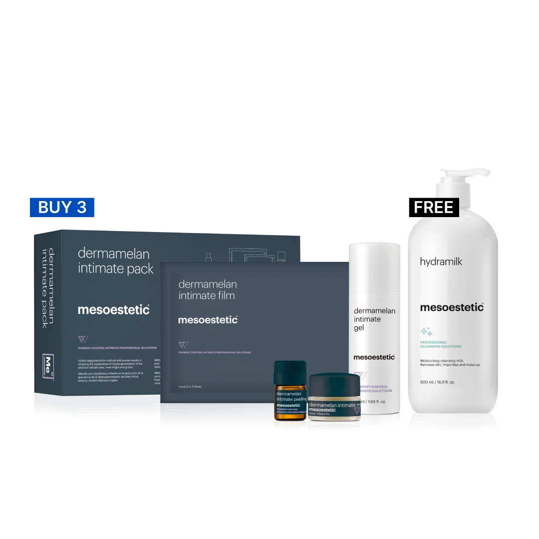 BUY 3 Dermamelan® Intimate Pack GET 1 Back Bar Hydra Milk Cleanser XTETIC